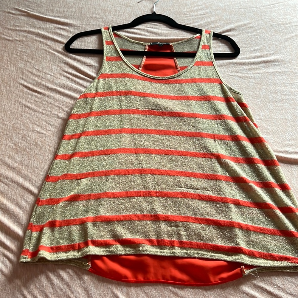 Gold and Orange Stripe Soprano Tank